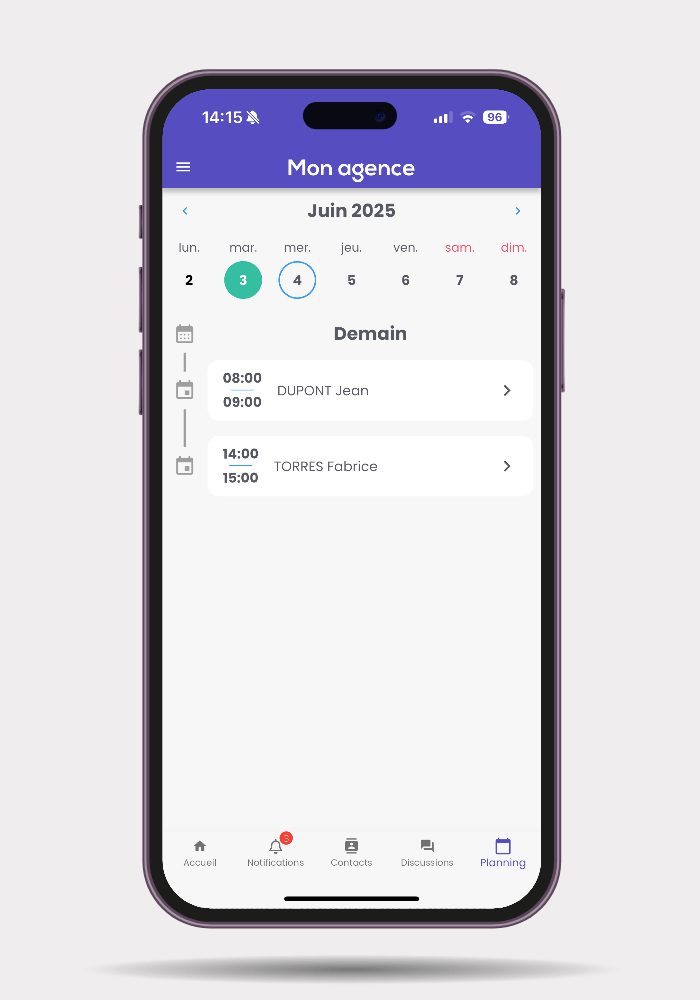 Application mobile Wandle